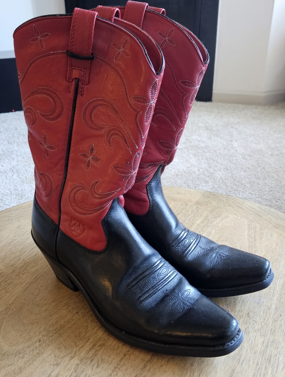 Ariat Women's Black & Red Cowboy Boots